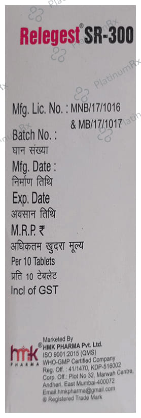 Relegest SR 300 Tablet 10s