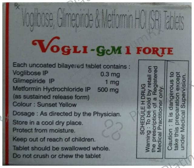 Vogli GM 1/500/0.3mg Tablet SR 10s
