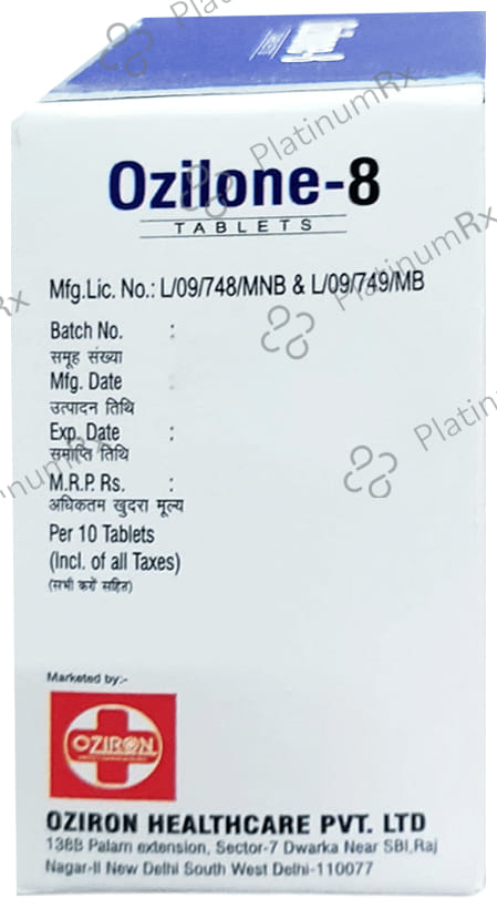 Ozilone 8mg Tablet 10s