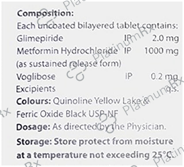 Dailyvog GM Forte 2mg/1000mg/0.2mg Tablet SR