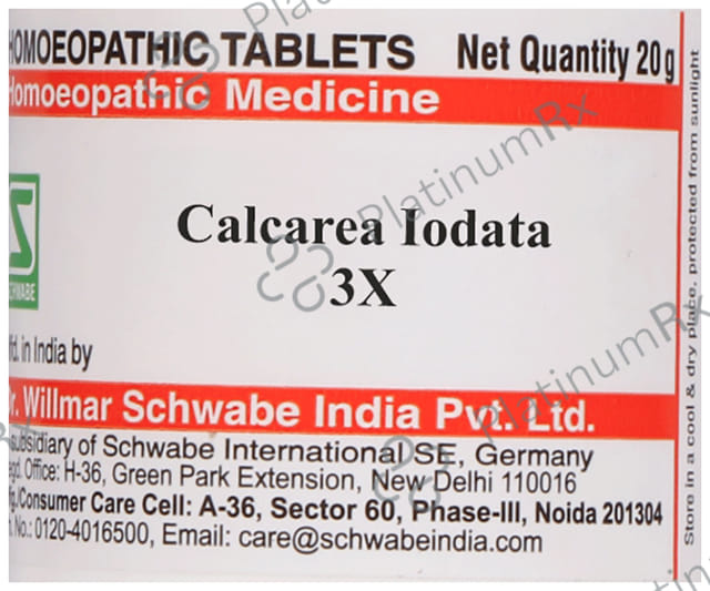 Dr Willmar Schwabe India Calcarea Iodatum Trituration Tablet 3X