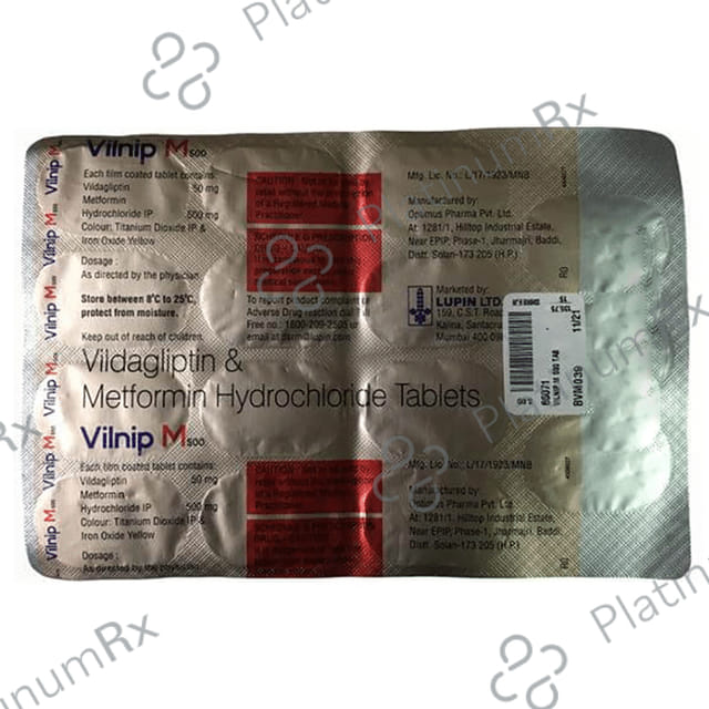 Vilnip M 500/50mg Tablet 15s