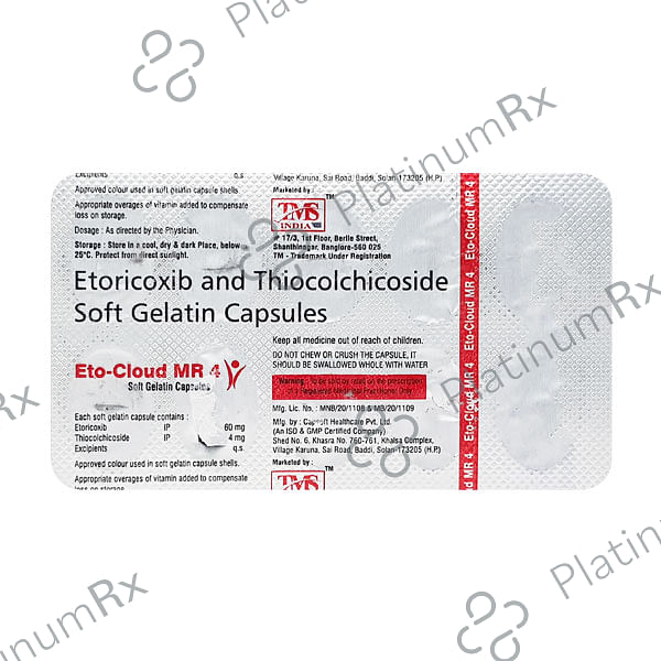 Eto Cloud 60/4mg Tablet MR 10s