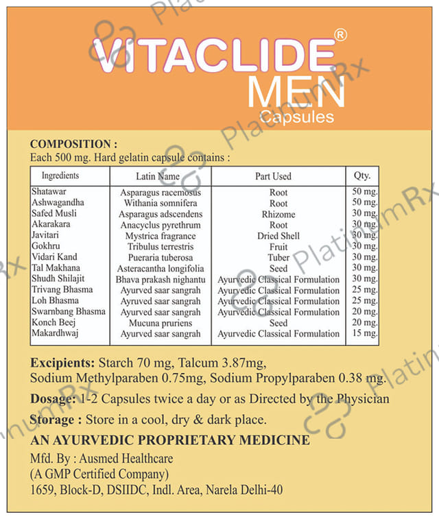 Vitaclide Men Capsule (10 Each)
