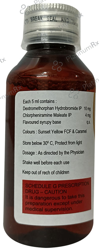 Aerodil DX 4/10mg Syrup Raspberry Sugar Free 100ml