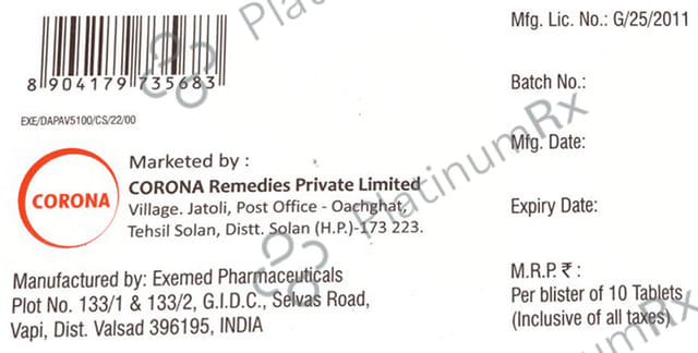 Dapabite VD 5/100mg Tablet SR 10s