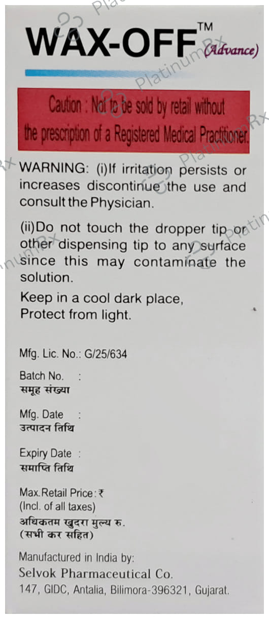 Wax-Off Advance Ear Drop