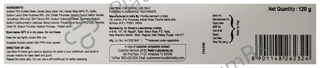 Advanced Stolin R Active Gum Care Toothpaste Sugar Free 120gm