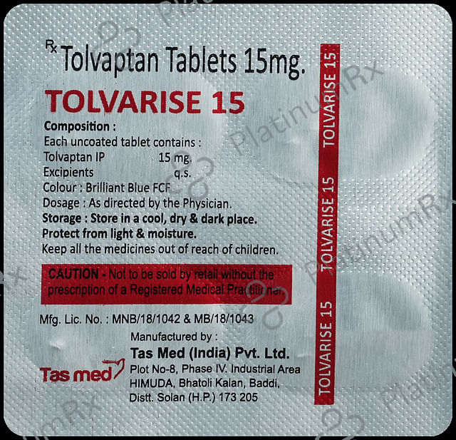 Tolvarise 15mg Tablet