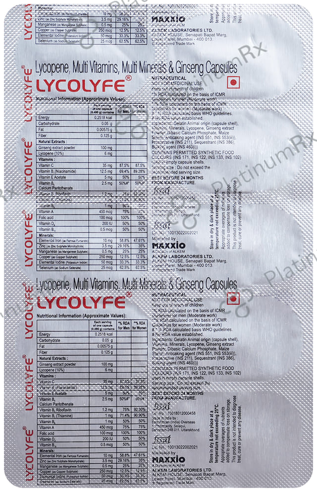 Lycolyfe Capsule 10s