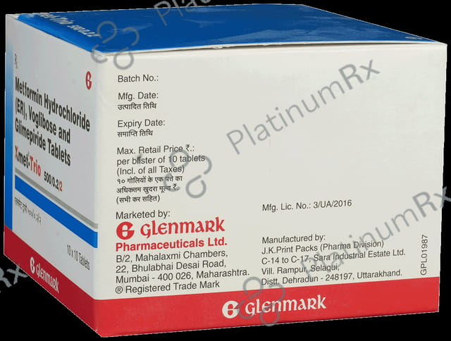 Xmet Trio 2mg Tablet ER 10s