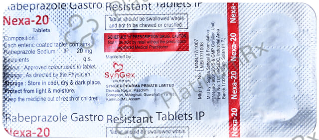 Nexa 20mg Tablet 10s