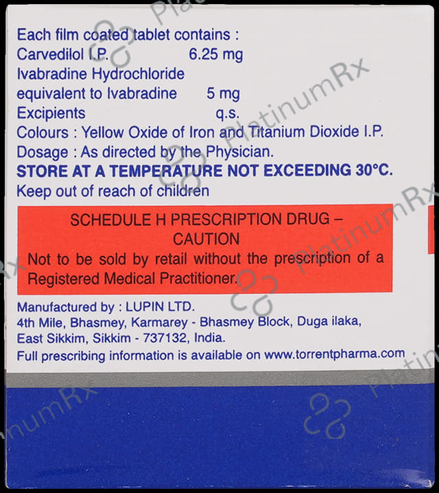 Ivanode C 6.25/5mg Tablet 10s