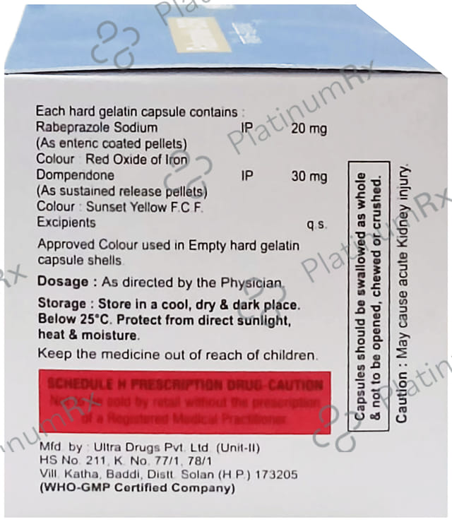 Raberokk D 30mg/20mg Capsule SR 10s
