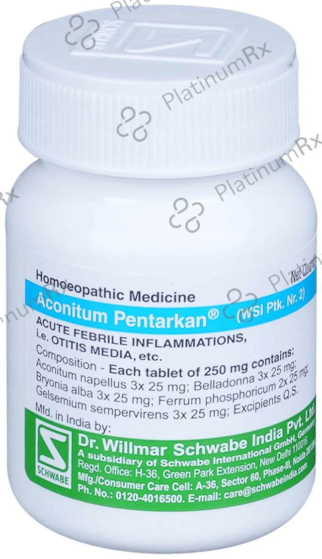 Dr Willmar Schwabe India Aconitum Pentarkan Tablet