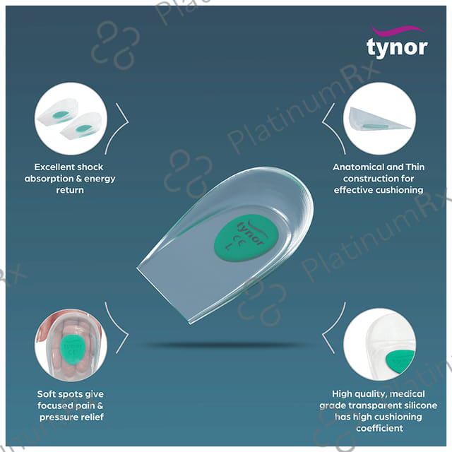 Tynor K 09 Heel Cup Silicone Pair Large