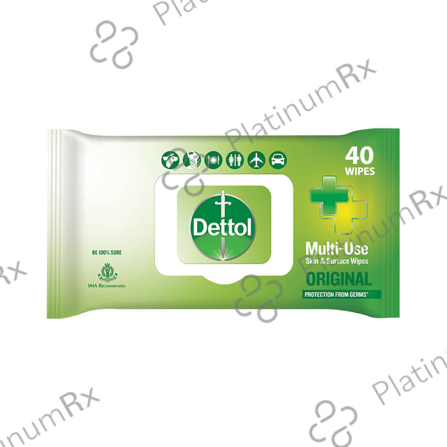 Dettol Original Multi Use Skin & Surface Wipes 40s