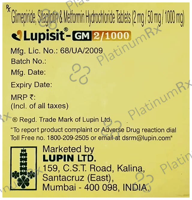 Lupisit GM 2/1000mg Tablet 10s