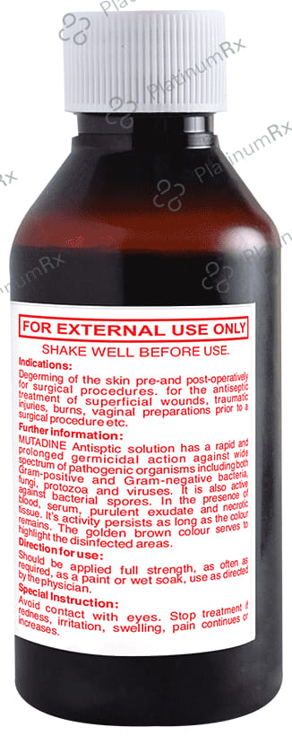 Mutadine 7.5% Solution 100 Solution