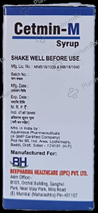 Cetmin-M Syrup 60 Syrup