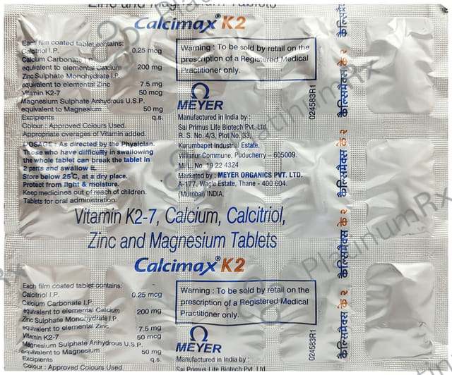 Calcimax K2 Tablet 15s