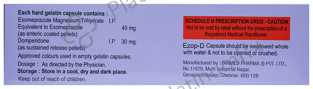 Ezop D 30/40mg Capsule PR 10s
