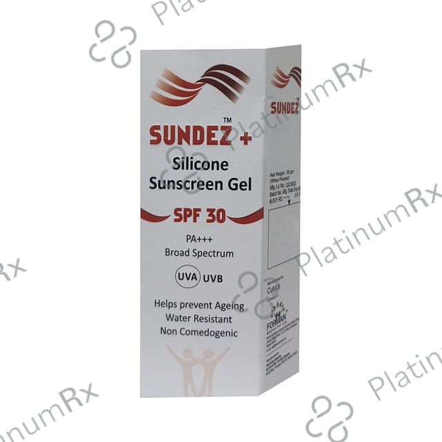 Sundez + Silicone Sunscreen SPF 30 Gel 50gm