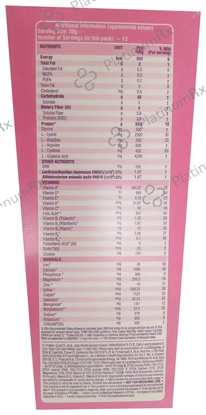 Vivamom High Protein Maternal Nutrition Supplement Chocolate Flavour Powder 400gm