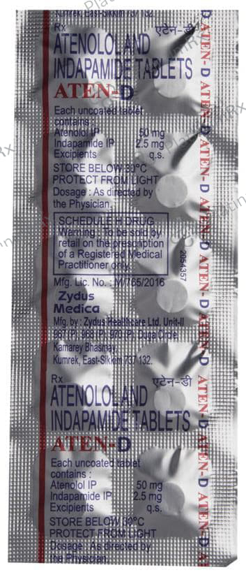 Aten D 50/2.5mg Tablet 10s