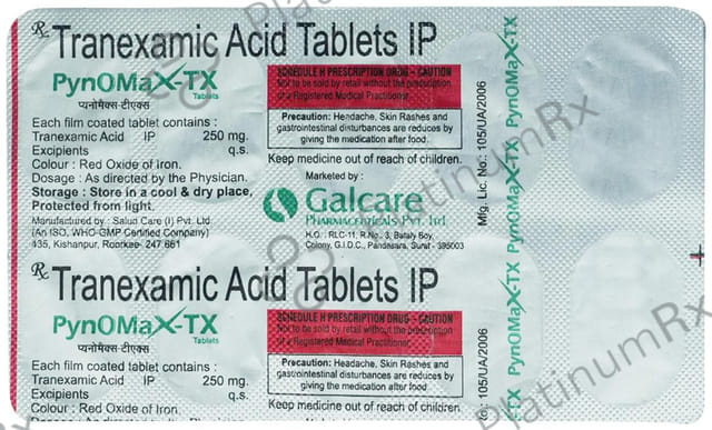 Pynomax TX 250mg Tablet 10s