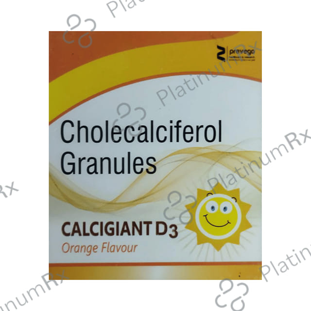 Calcigiant D3 60000IU Orange Flavour Granules 1gm