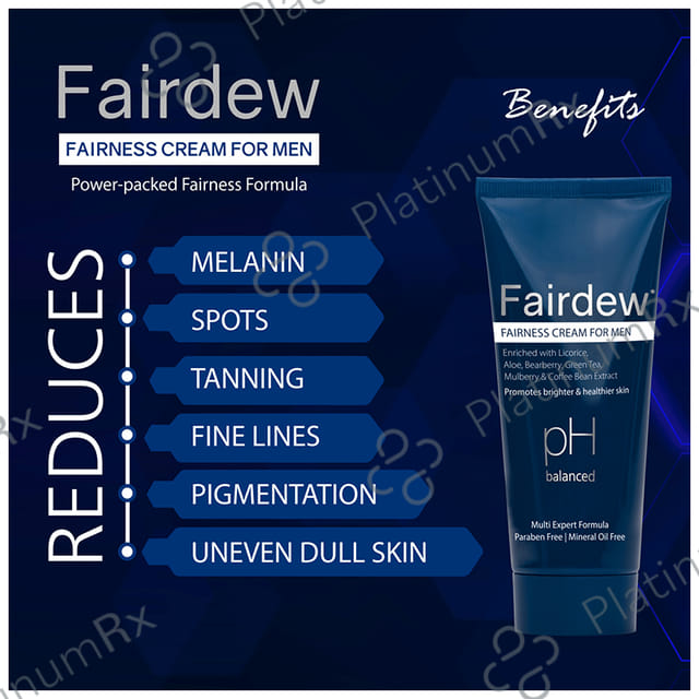 Fairdew PH Balanced Fairness Cream for Men (50gm Each) 2 Tube