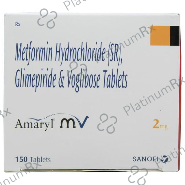 Amaryl MV 2/500/0.2mg Tablet SR 15s