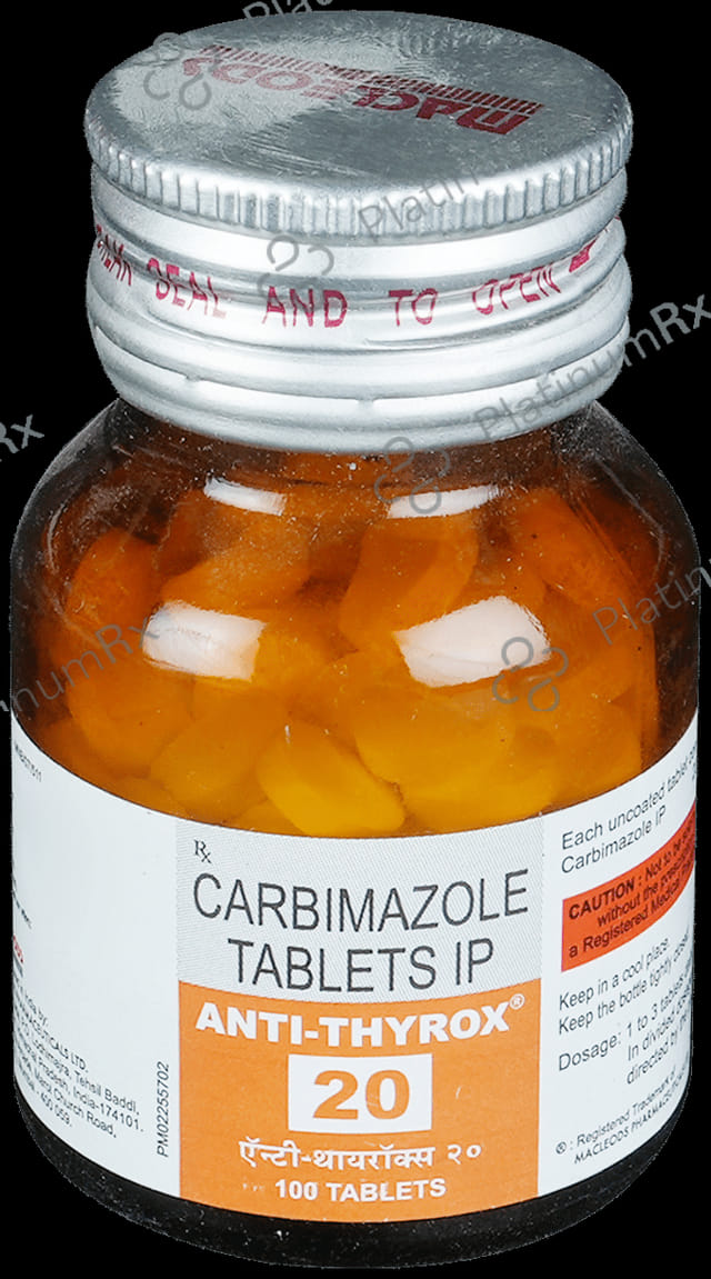 Anti Thyrox 20mg Tablet 100s