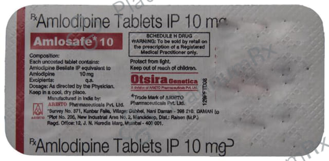 Amlosafe 10mg Tablet 10s