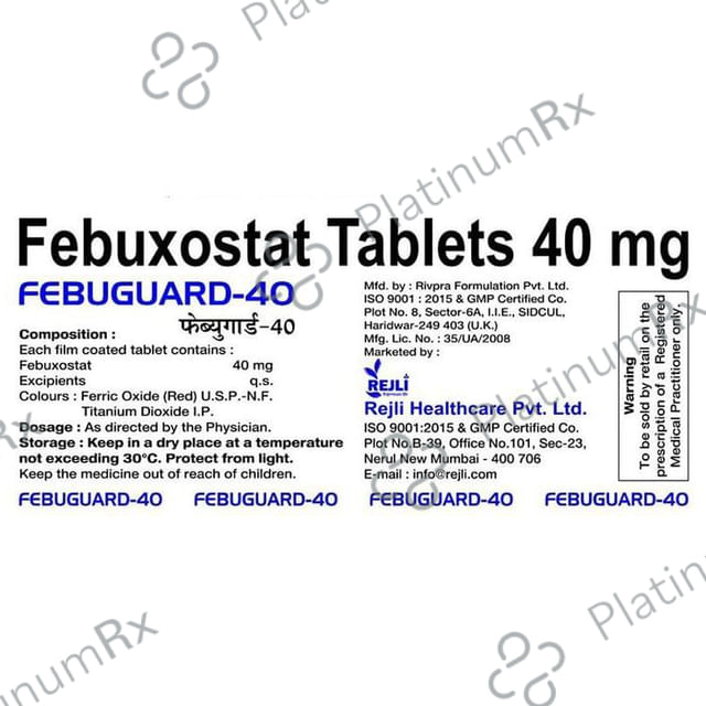 Febuguard 40mg Tablet 10s