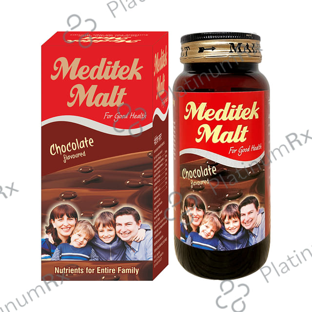 Meditek Malt Protein Powder (400gm Each) Chocolate 1 Bottle