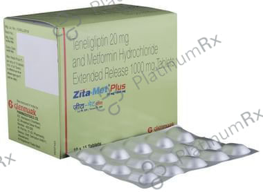 Zita Met Plus 1000/20mg Tablet ER 15s