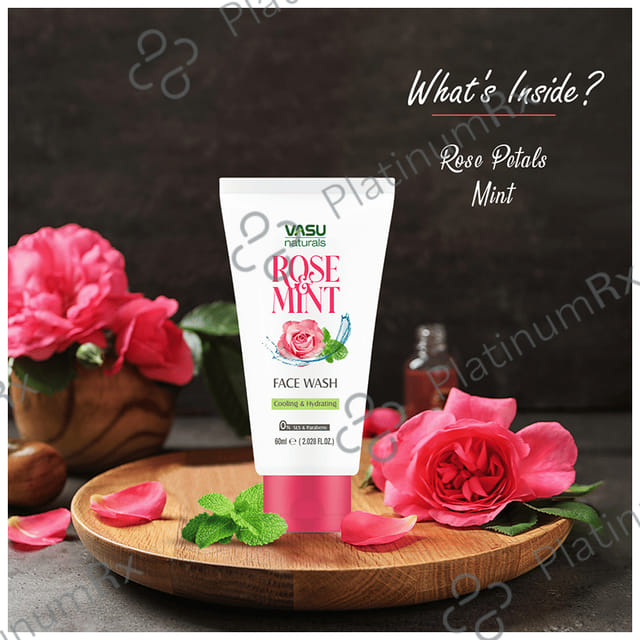 Vasu Natural Rose Mint Face Wash (60ml Each)
