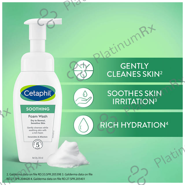 Cetaphil Soothing Foam Wash 200ml