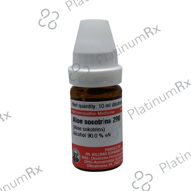 Dr Willmar Schwabe Germany Aloe Socotrina (Aloe Sokotrina) Dilution 200