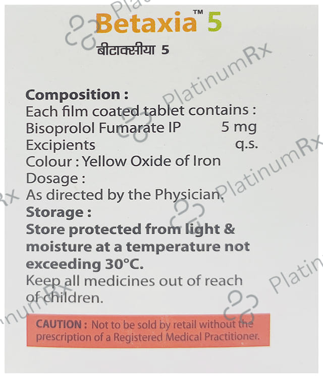 Betaxia 5mg Tablet 15s