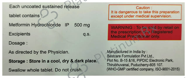 Glymin 500mg Tablet SR