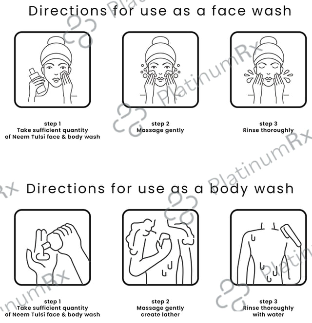Khadi Organique Face & Body Wash Neem Tulsi