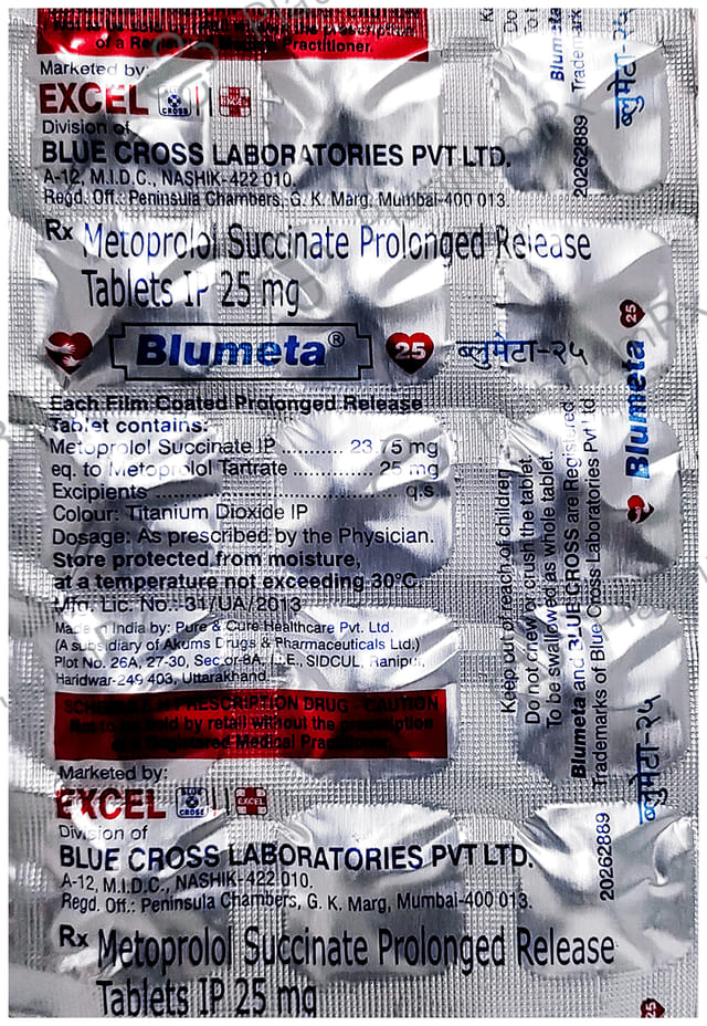 Blumeta 25mg Tablet 15s