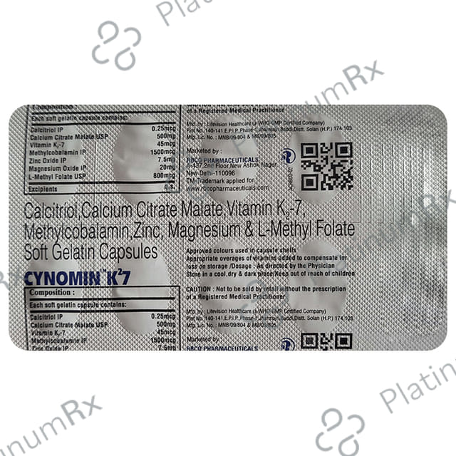 Cynomin K27 Soft Gelatin Capsule 10s