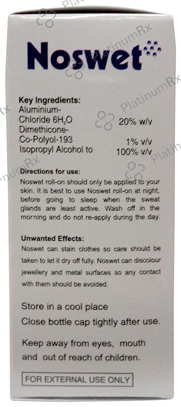 Noswet Roll ON Spray 50ml