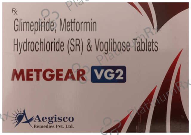 Metgear VG 2/500/0.3mg Tablet SR 10s