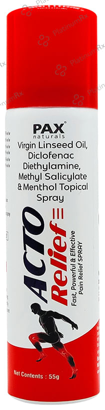 Pax Naturals Acto Relief Pain Relief Spray