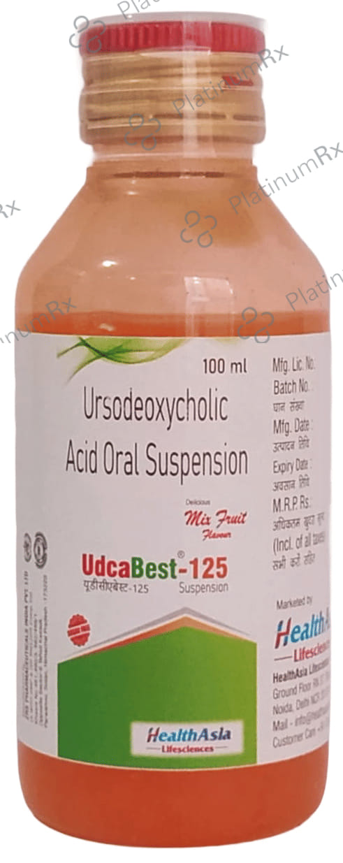 Udcabest 125mg Mix Fruit Oral Suspension 100ml
